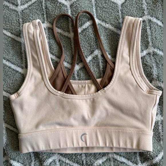 Zyia XS streamline cocoa and cream sports bra - Picture 2 of 7